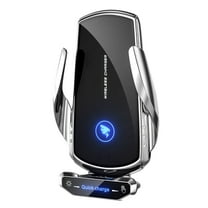 Automatic Clamping Wireless Charger Car Smart Infrared Sensor Vent Mount Mobile Phone Bracket Stand, Phone Holder