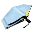 thumbnail image 5 of Cute Yellow Rubber Ducks Blue Background All Weather Umbrella Triple Folding Parasol 6 Ribs UV Protection Portable, 5 of 8