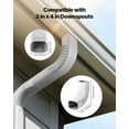 thumbnail image 2 of 3x4 Inch 90-Degree Downspout Elbow – Style A L-Shaped Gutter Connector, White PVC – Weatherproof & UV-Resistant for Seamless Water Drainage (Fits Standard 3"x4" Downspouts), 2 of 12