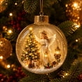 thumbnail image 2 of Glowing Christmas Story Ornament Light Up Christmas Decorations Mini Holiday Decorations for Christmas Tree Home Decor, 2 of 6