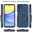thumbnail image 3 of Takfox Shockproof Cell Phone Case for Samsung Galaxy with Ring Stand A15 5G 6.5", Blue, 3 of 10