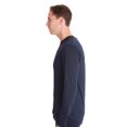 thumbnail image 2 of At The Buzzer Men’s Long Sleeve Thermal Shirt Compression Base Layer Mock Neck Top (Navy, Large), 2 of 3