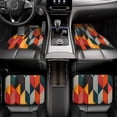 thumbnail image 6 of Salouo Geometric Cube Pattern Art for Car Floor Mat Set of 4–Car Carpet Mats - Car Mats with Anti-Slip Backing & Driver Heel Pad Universal Fit for Cars, Trucks, SUVs, and Vans, 6 of 6