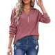 thumbnail image 1 of Suéter de punto de manga larga con solapa para mujer, ropa exterior informal para otoño e invierno, 1 of 6