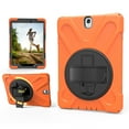 thumbnail image 6 of XYX Case for Samsung Galaxy Tab S3 9.7 inch SM-T820/SM-T825 with 360 Degree Rotating, Hand Strap, Shoulder Strap, Orange, 6 of 7