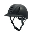 thumbnail image 1 of Soidarity Cascos de cabeza de caballo, casco ecuestre ligero, ajustable, transpirable, resistente al polvo, gorra para carreras de caballos, Cuidado ecuestre y deportes negro 4, 1 of 6