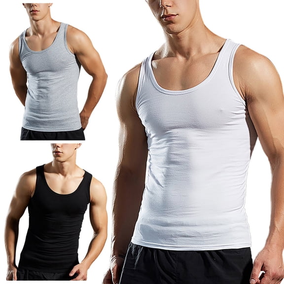 Mens Workout Tank Tops Athletic Quick Dry Beater A Shirt Undershirt Quick Dry Muscle Tops Sleeveless Tee Shirts Summer Black XXXXL