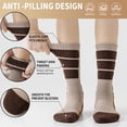 thumbnail image 4 of 5 Pairs Merino Wool Hiking Socks Warm Thermal Winter Cozy Cushioned Moisture Wicking Socks for Women & Men, 4 of 6