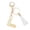 L, variant on Custom Letter Keychain Translucent Resin Pendant Name Keyring Durable Stylish Accessory for Keys Bags