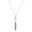 Silver, variant on Women's Faux Pearl Stainless Steel Tassel Drop Necklace