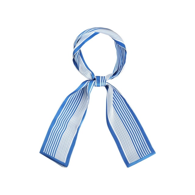 INSPIRE CHIC Foulards Minces pour Femmes à Rayures Bandeau Ruban Bleu G