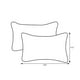 Pillow Perfect 543314 Nouveau Geo Noir/blanc Coussin à Lancer Rectangulaire (Lot de 2) – image 4 sur 5