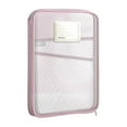 thumbnail image 2 of Transparent Mesh Document Storage Bag | Nylon Material | Vertical Opening | 3-Layer Compartment | Anti-Loss Label | A4 Size 32x23x4cm | File Bag Organizer | Home Office Supplies, 2 of 3