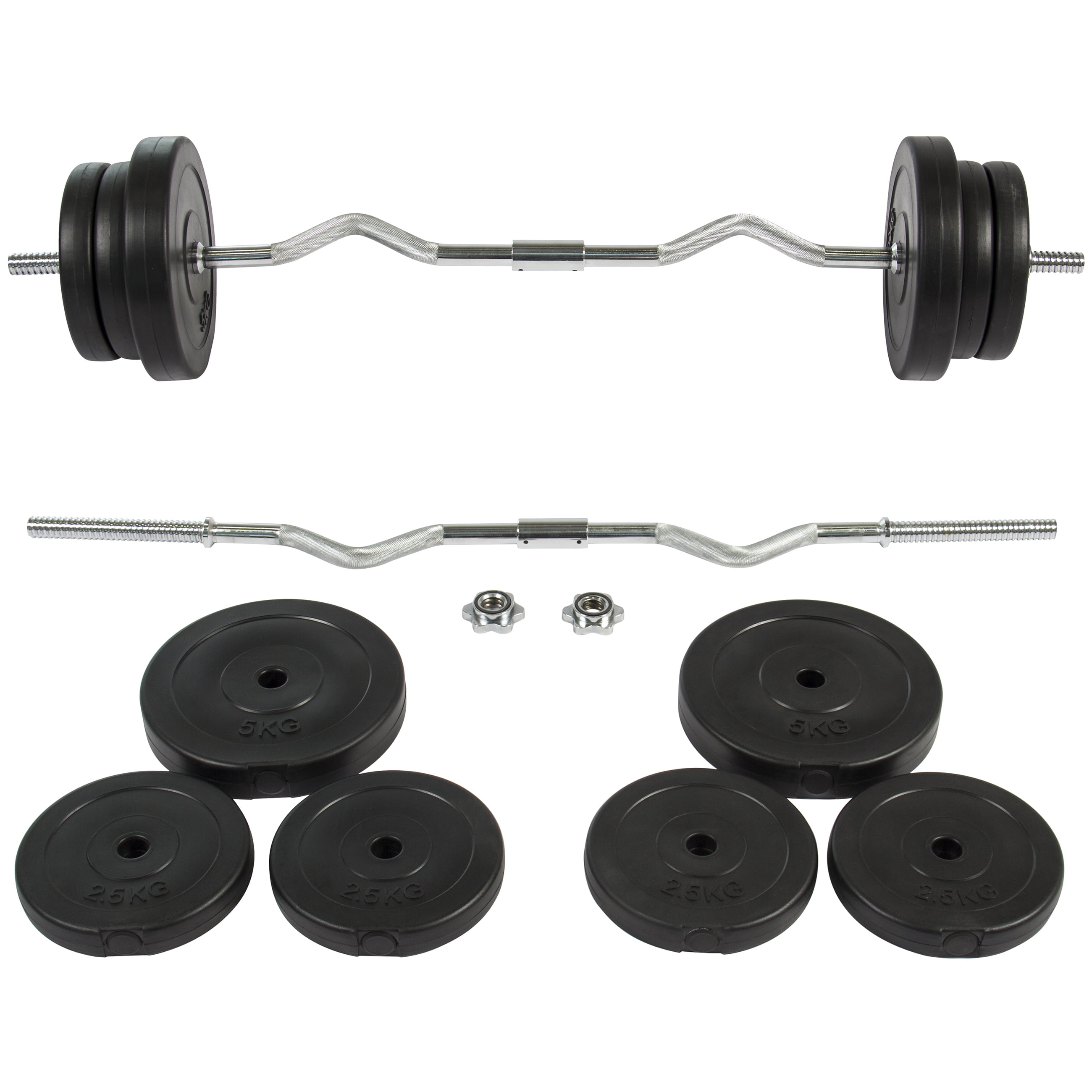 Bcp Barbell Dumbbell Ez Curl Bar Weight Set Gym Lifting Exercise Bcp Barbell Dumbbell Ez Curl Bar Weight Set Gym Lifting Exercise Workout