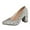 Silver, variant on Women's Sequin Stiletto Heel Pointed Toe Pumps Party Wedding Work High Heels