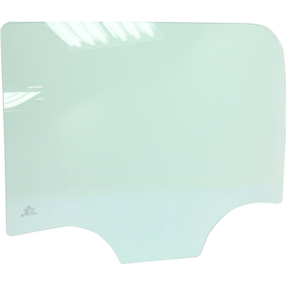 Door Glass Compatible with 2014-2018 GMC Sierra 1500 Chevrolet Silverado Rear, Left Driver Green Tint DD12195 GTNN