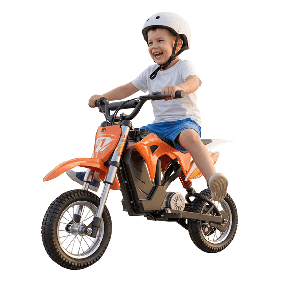 36V 350W Kids Electric Dirt Bike for Kids Aged 5-10, Max 15.5 MPH& 12-Mile Range Electric Motorcycle Ride on Dirt Bike 135 LBS Max Load