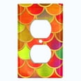 thumbnail image 2 of Metal Light Switch Plate Outlet Cover Mermaid Tutti MER015, 2 of 15