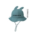 thumbnail image 3 of hengsof Childrens Sun Protection Fisherman Hat, Wide Brim Solid Color Bucket Hat for Babies and Toddlers, Spring Summer Outdoor Accessory, 3 of 3