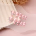 thumbnail image 5 of Fashionable French Styles Artificial Toenails Short Square False Toenails Full Covers Acrylic Toe Nails With Rhinestones, 5 of 8
