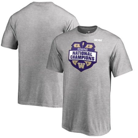 Washington Huskies Fanatics Branded Youth 2019 NCAA Rowing National Champions T-Shirt - Heather