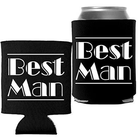 Best Man - Wedding Bachelor Party Coolie Can Wrap Cooler -