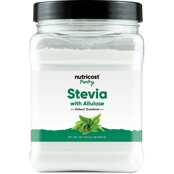 Nutricost Pantry Stevia On Allulose (1.4 Pound) Natural Sweetener - Gluten-Free, GMO-Free