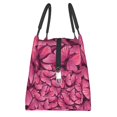 thumbnail image 4 of Vsdgher Butterfly Print Insulated Reusable Bags with Sturdy Zipper and Handles, Foldable Totes for Hot or Cold Food Bring or Delivery, 4 of 8