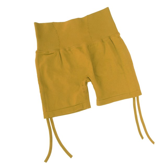 Pantalones cortos de yoga para levantamiento de glúteos, control de barriga, secado rápido, amarillo, con cordones, pantalones cortos de yoga sin costuras para correr ANGGREK Otros