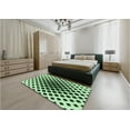 thumbnail image 4 of Ahgly Company Indoor Square Patterned Dark Forest Green Area Rugs, 8' Square, 4 of 6