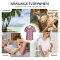 thumbnail image 2 of Yiaed Yellow Lemon And Orange Print Women's T Shirt V-Neck Short Sleeve Shirt Casual Breathable Tee Summer Tops-Small, 2 of 5