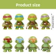 thumbnail image 2 of UAZAWBT Ninja Turtles Mini Action Figures, 4 Pieces, 2 of 6