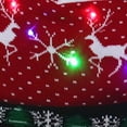 thumbnail image 2 of Christmas Decor Knitted Christmas Hat Cartoon Pattern Light Flashing Cap LED New Year  Gifts, 2 of 4
