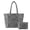 Black Leopard Print Pattern, variant on Black Leopard Print Pattern Set of 2 Quilted Shoulder Bags Large Capacity Lightweight for Outings Polyester Women's Quilted Bag