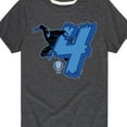 thumbnail image 3 of Marvel Black Panther - 4Th Birthday - Toddler And Youth Short Sleeve Tee, 3 of 5