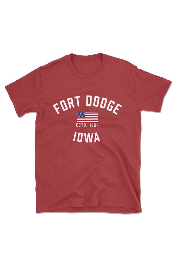 Fort Dodge Iowa Patriot Men's Cotton T-Shirt
