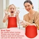 thumbnail image 5 of Paquete de 10 Delantales para Niños Delantal Ajustable para Niños con 2 Bolsillos Delantal de Pintura de Chef para Cocinar Hornear Pintar Rojo, 5 of 7