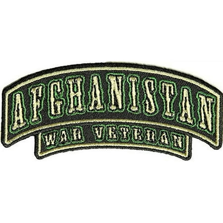 SMALL AFGHANISTAN WAR VETERAN Top Rocker - Veteran Owned Business