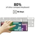 thumbnail image 6 of L900 Film Game Office Keyboard RGB Backlight Two-color Injection Key Cap Gray Color Matching 2.4G Wireless Keyboard, 6 of 12