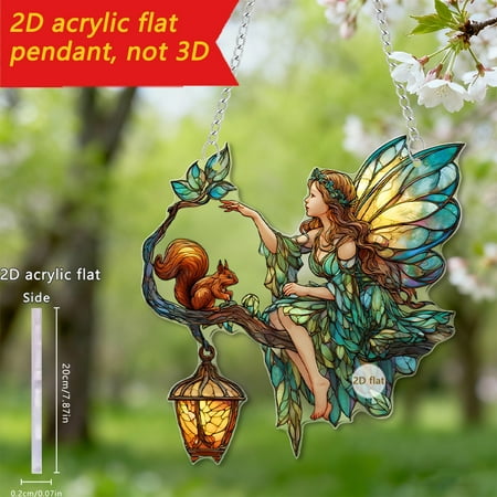 Tgbvmt 2D Acrylic Christmas Decorations Hanging Pendants for Tree Windows & Gifts Durable Acrylic Ornaments with Holiday Designs Ideal for Living Room Office & Festive Season Décor