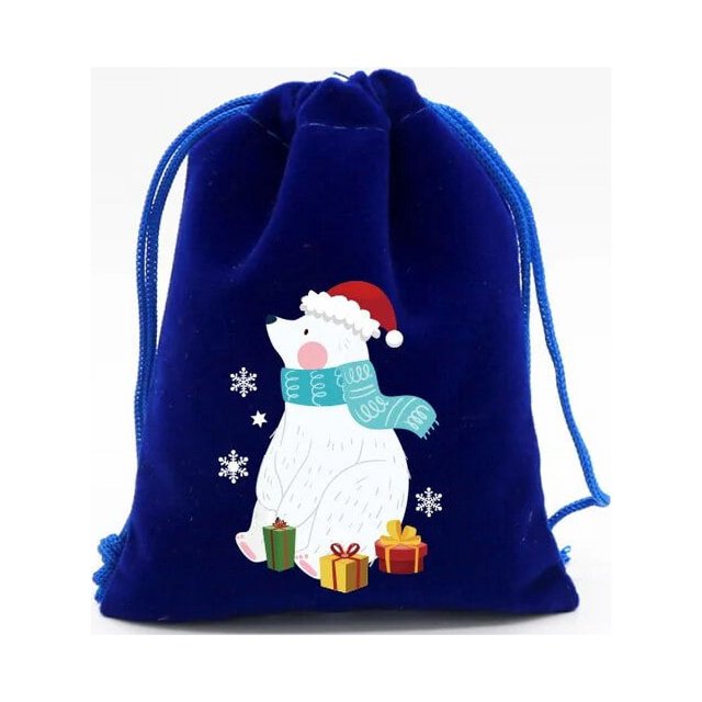 StoBag-bolsas de terciopelo de Feliz Navidad para niños, 50 piezas, embalaje de regalo de dulces, bolsillo de almacenamiento con cordón pequeño, favores de fiesta, venta al por mayor