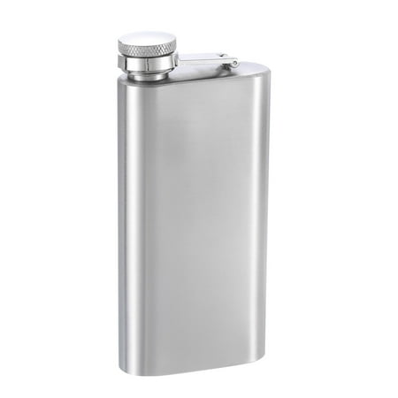 

Uxcell 5oz/140ml Stainless Steel Hip Flask for Camping Hiking Outdoor Activity Silver