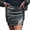 Grey, variant on Womens Skirt High Waist Glitter Fabric Ruched Elastic Waist Mini Skirt