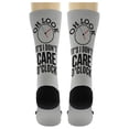 thumbnail image 5 of ThisWear Retirement Gifts for Women Oh Look It's I Donâ€™t Care O'Clock 1-Pair Novelty Crew Socks, 5 of 5