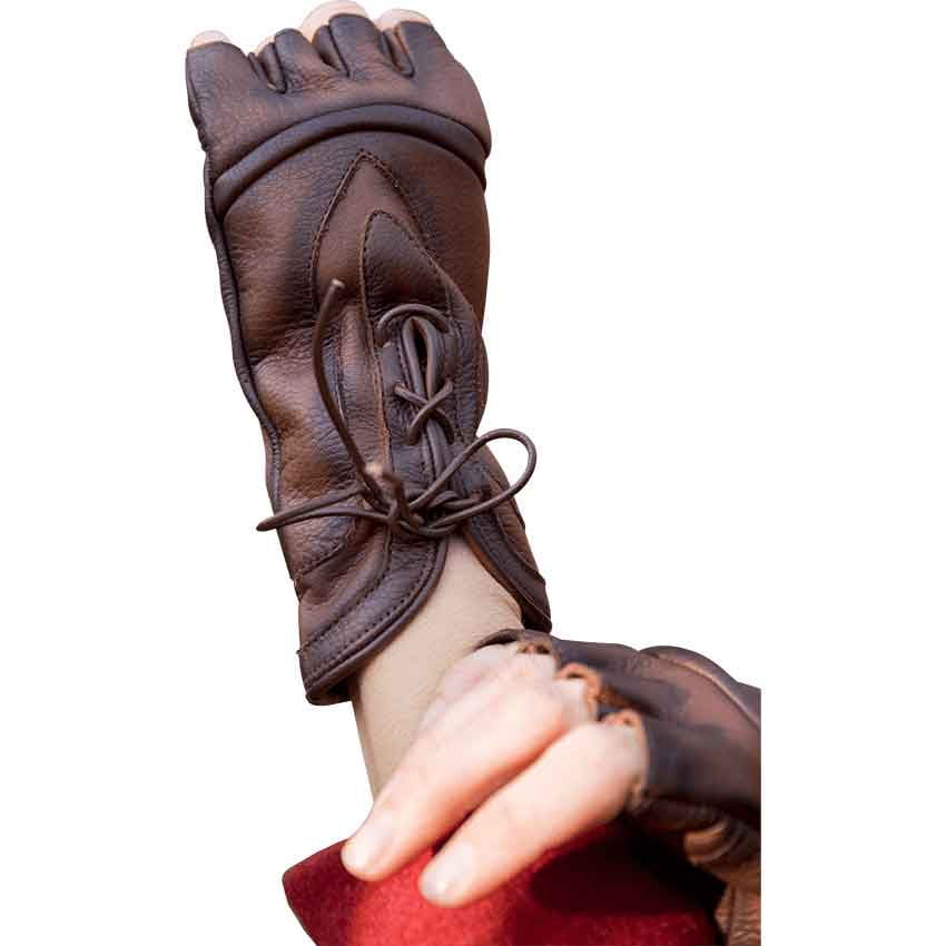 Thief Leather Gloves in Brown, size: Large by Medieval Collectibles ...