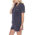 thumbnail image 2 of White Mark Women's Short Sleeve Pajama Set, 2 of 5