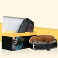 thumbnail image 4 of TRIPLE TREE Leather Weight Lifting Belt for Men, Gym Weight Belt Lumbar Back, Support Powerlifting Weightlifting Heavy Duty Workout Training Strength Training Equipment, 4 of 5