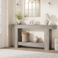 thumbnail image 1 of Eastvita 63-Inch Entryway Console Table/Frame-Style Sofa Table/Particle Board/Gray, 1 of 4