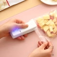 thumbnail image 4 of Mini sellador de calefacción Empaque de cocina USB Bolsas recargables Máquina de sellado Portable Portable Caper de cierre Dispositivo de sello blanco Inevent HA022515-02B, 4 of 7
