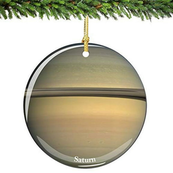 City-Souvenirs NASA Saturn Christmas Ornament, Porcelain 2.75 Inch Christmas Ornament